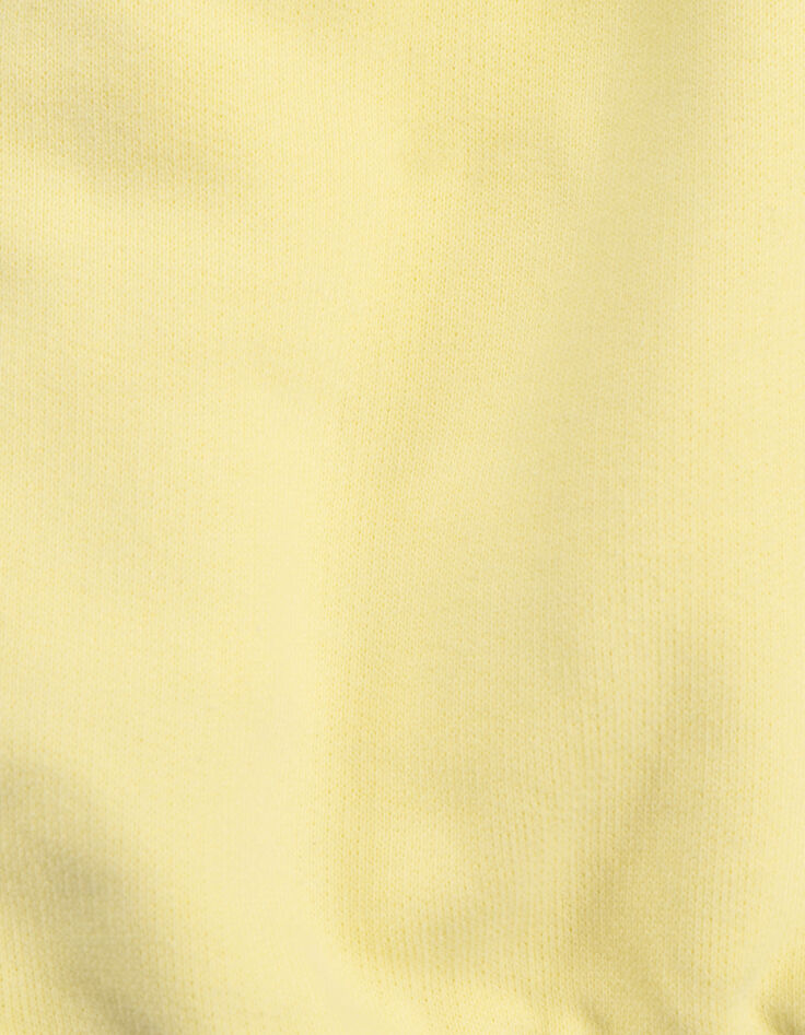 Sudadera amarilla algodón maxi logo bordado espalda niño-7