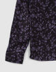 Camisa violeta y negra LENZING™ ECOVERO™ flores niño-4