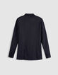 Veste de tailleur marine motif rayures tennis Femme-8