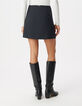 Women's short navy striped tennis skirt suit-3