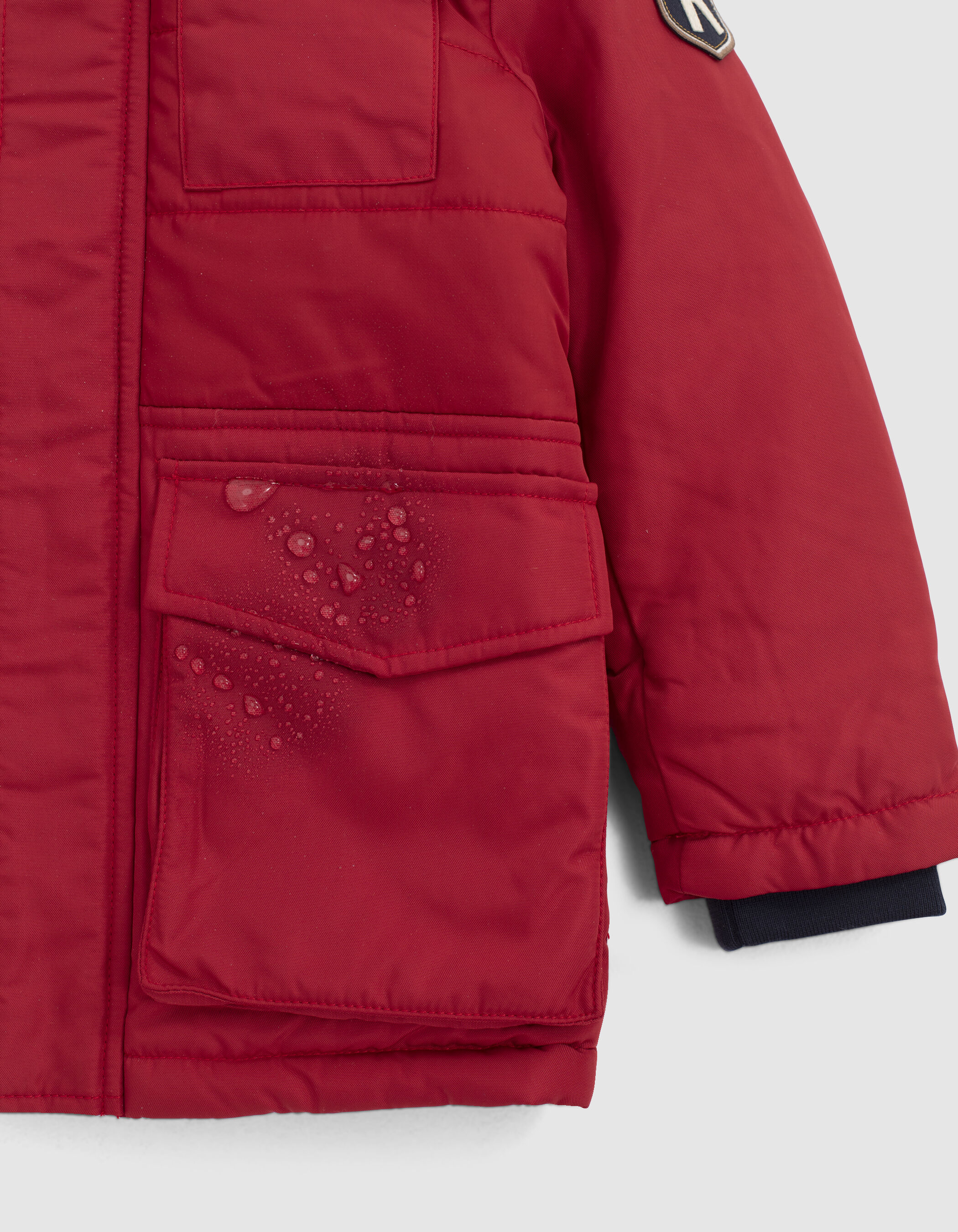 Boys red parka coat new arrivals