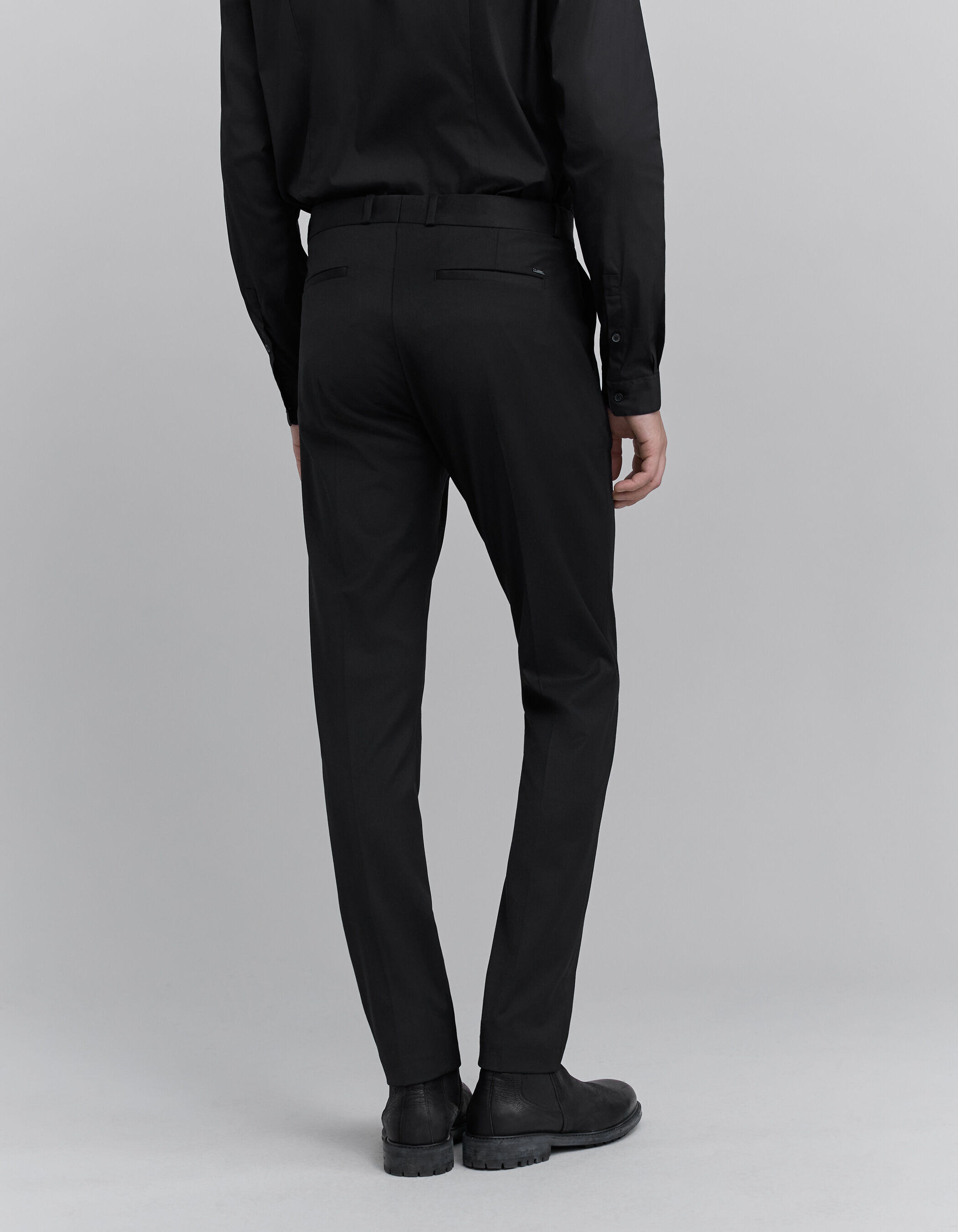 Pantalon de costume SLIM noir TRAVEL SUIT Homme IKKS