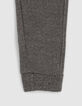 Boys’ charcoal grey marl biker joggers-6