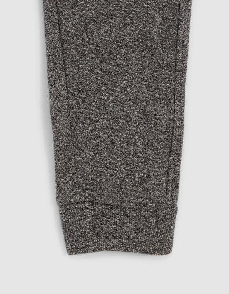 Boys’ charcoal grey marl biker joggers-6