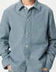 Blaue Herren-Jeansjacke im Workerstil-5