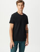 T-shirt noir bords thermocollés DRY FAST Homme-1