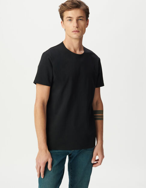 DRY FAST T-Shirt für Männer zum Aufbügeln, schwarz - IKKS