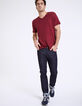 Marineblauwe ongewassen slim jeans Heren-3