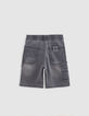 Graue Jungen-JOGGER-LOOSE-Bermudas, Waterless-6