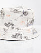 Boys’ printed ecru/navy reversible sun hat-4