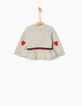 Sudadera gris bebé niña-2