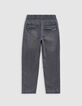 Jean JOGGER gris garçon-4