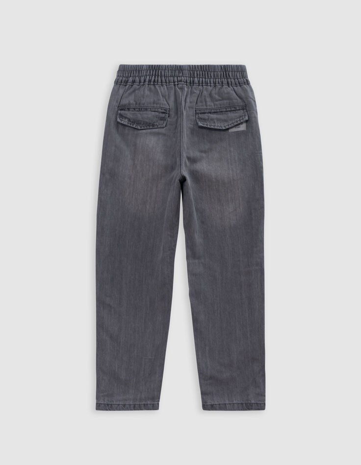 Jean JOGGER gris garçon-4
