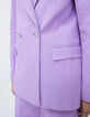 Veste de tailleur lilas à double boutonnage Femme-3