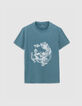 T-shirt orage visuel tête-de-mort Homme-6