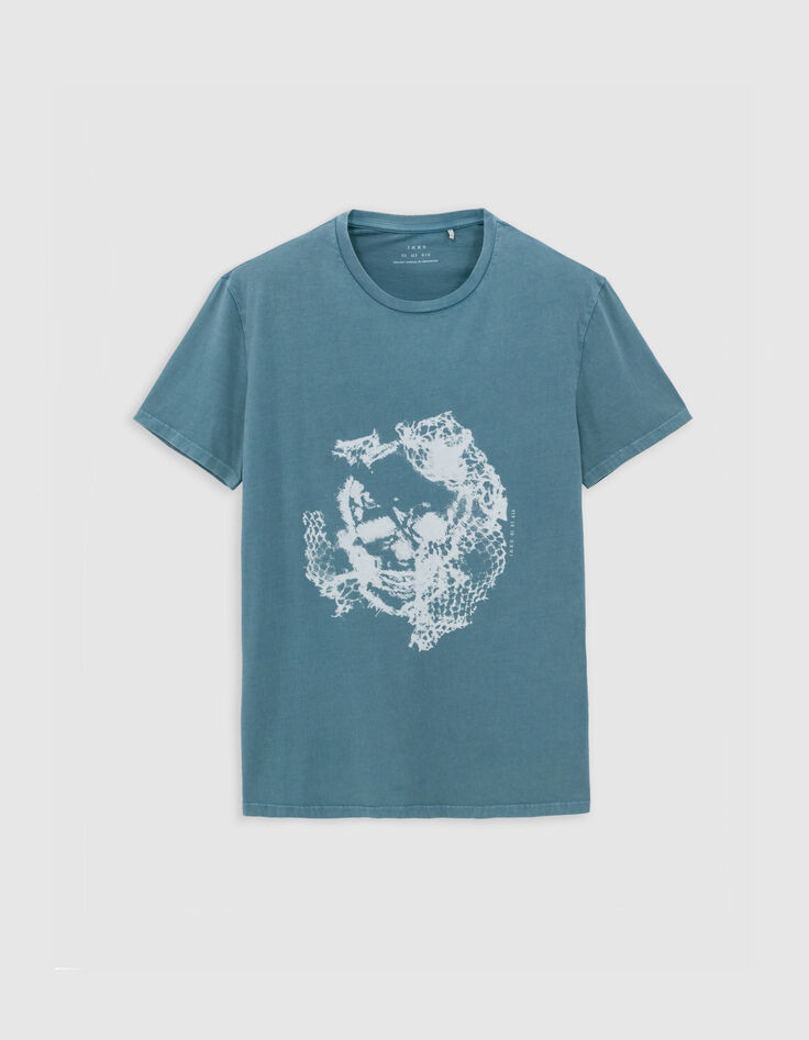 T-shirt orage visuel tête-de-mort Homme-6