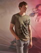 Men&rsquo;s sage T-shirt with tree image-2