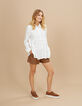 Ecru hemdblouse in broderie anglaise I.Code-5