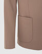 Men’s coffee knitlook suit jacket-4