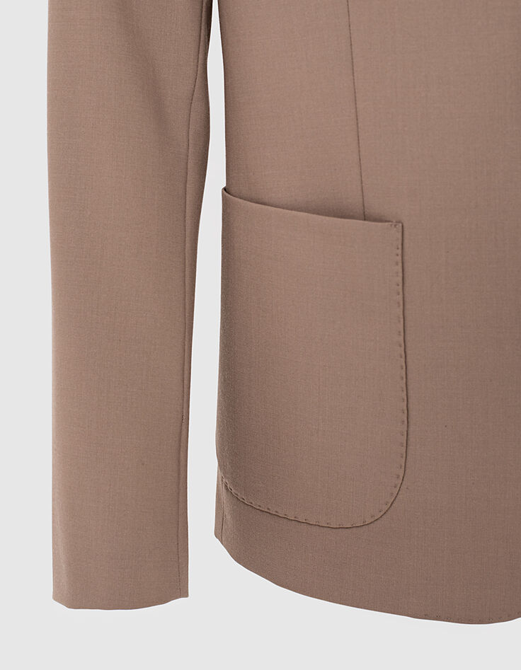 Men’s coffee knitlook suit jacket-4