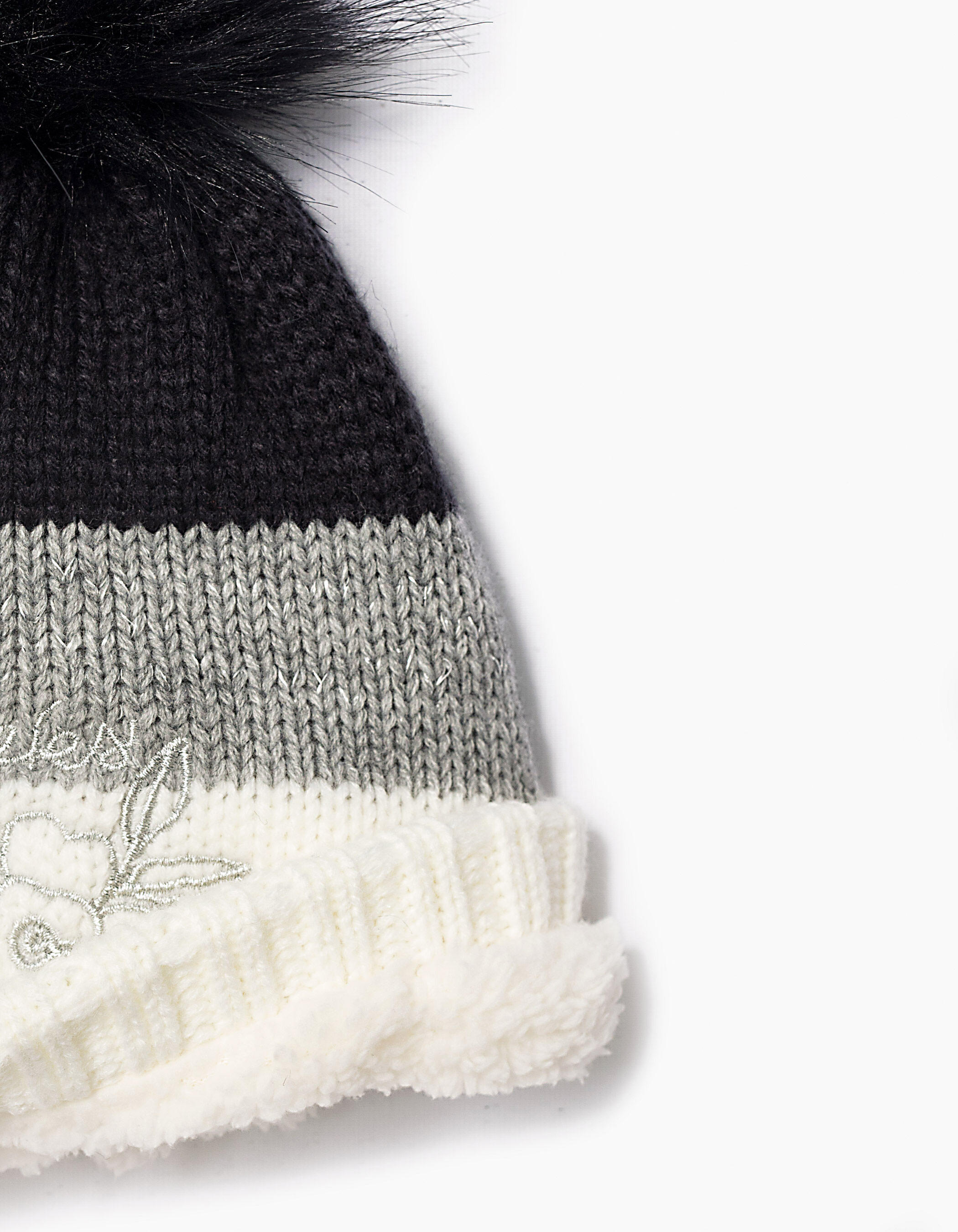 Bonnet tricolore bebe fille IKKS