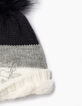 Gorro tricolor bebé niña-4