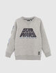 Boys’ grey IKKS–STAR WARS™ embroidered sequin sweatshirt-1
