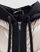Sous-doudoune gold capuche molleton noir Femme-7