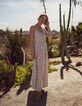 Robe longue blanc cassé floral multico I.Code-1