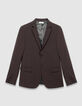 Men’s plum check TRAVEL SUIT suit jacket-7