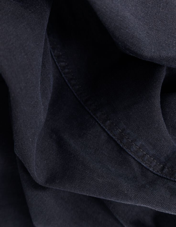 Vaqueros 7/8 slim azul negro powerstretch con tachuelas-7
