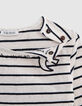 T-shirt marinière broderie oiseau bébé fille-5
