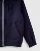 Cardigan navy avec all over int&eacute;rieur gar&ccedil;on -5