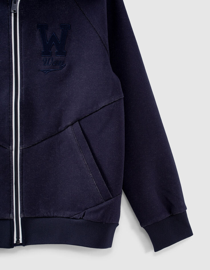 Cardigan navy avec all over int&eacute;rieur gar&ccedil;on -5