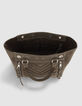 Bolso cab&aacute;s 1440 MEDIUM KAKI acolchado espiga mujer-5