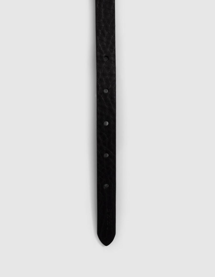 Pure Edition-Ceinture noire cuir bracelets métal Femme-3 Pure Edition-Ceinture noire cuir bracelets métal Femme-3