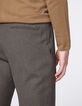 Men’s mink checked suit trousers-5