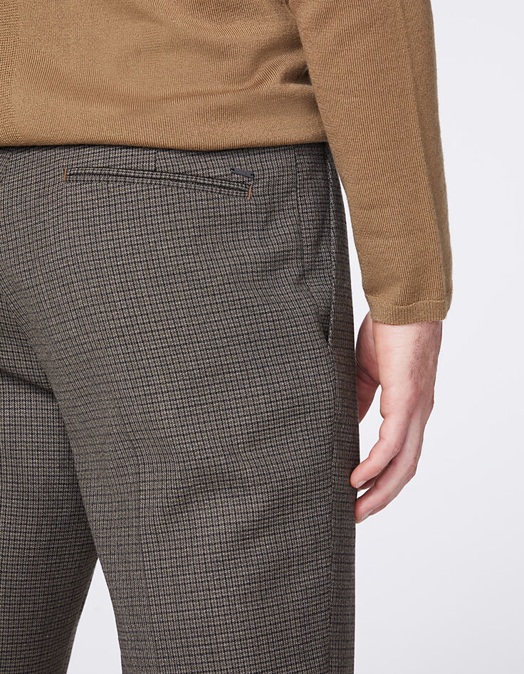 Men’s mink checked suit trousers-5 Men’s mink checked suit trousers-5