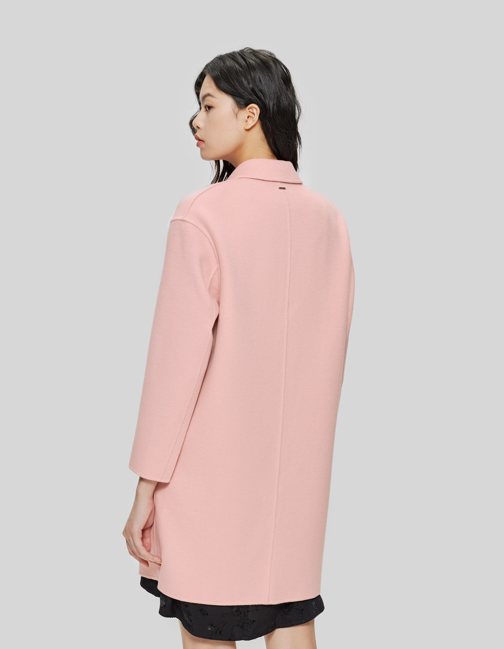 Pink dress store coat womens