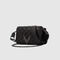 Women’s black checkerboard woven leather TORINO 111 bag - IKKS image number 10
