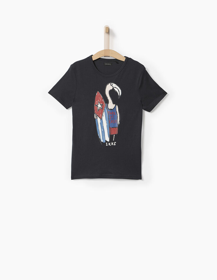 Tee-shirt bleu gar&ccedil;on -1