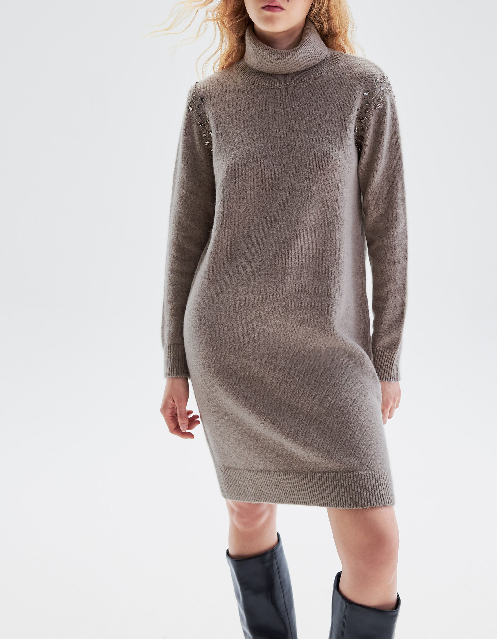 Robe en shop laine tricot