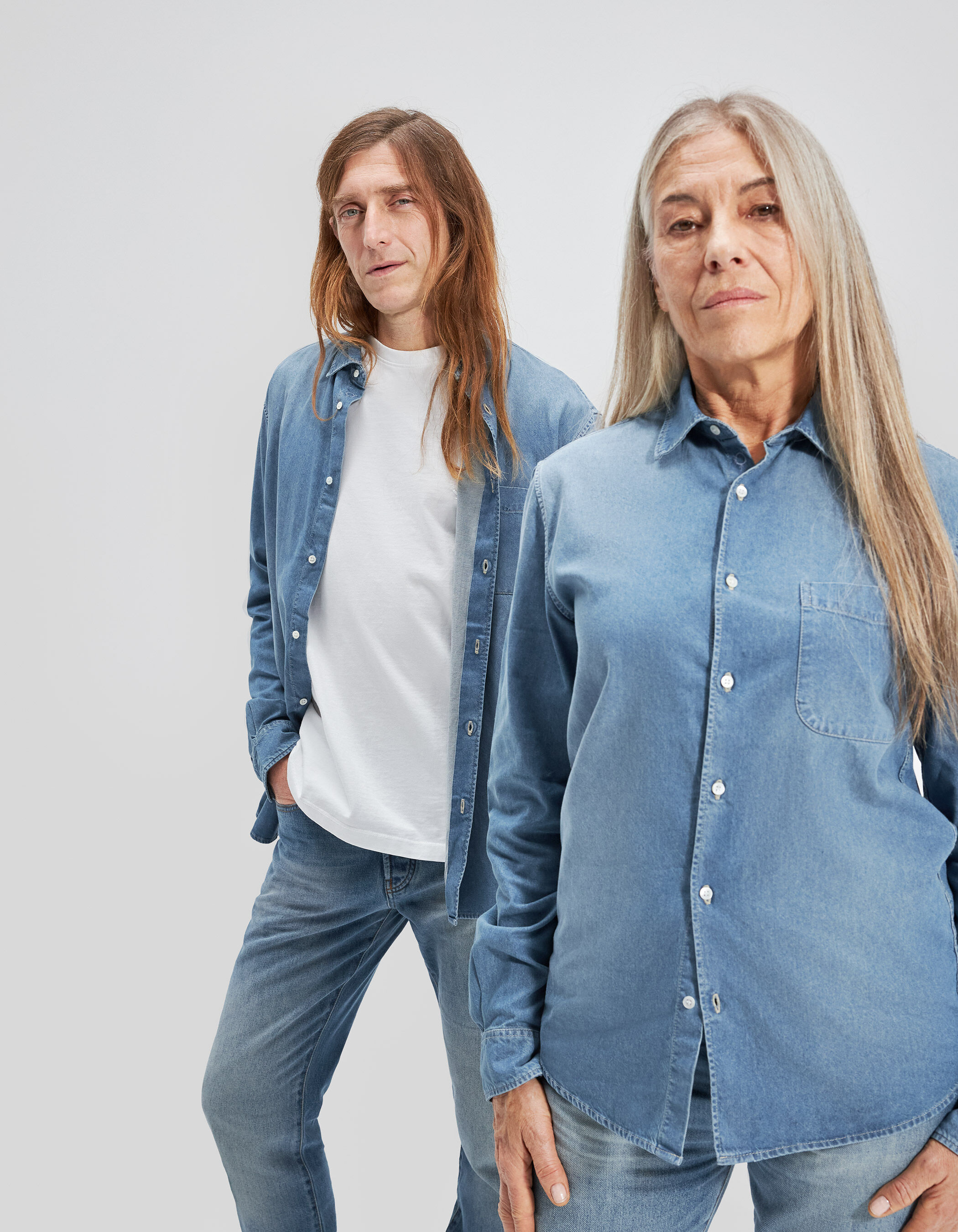 Gender Free Chemise en jean WATERLESS Mixte