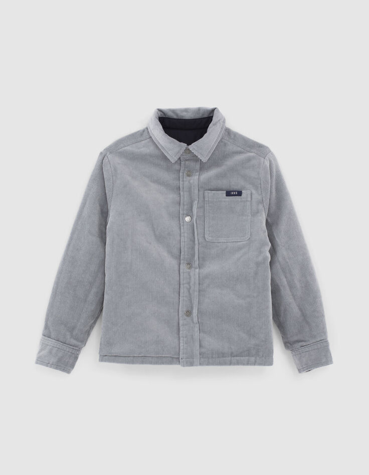 Chaqueta reversible nailon navy terciopelo ice blue ni&ntilde;o-2