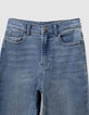 Baggy blauwe jeans dirty wash jongens-5