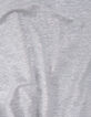Grau meliertes Damen-T-Shirt aus Leinen mit Rundhalsausschnitt und Perle-3
