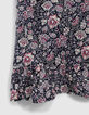 Marineblauer EcoVero™-Mädchenrock mit Blumenprint-5