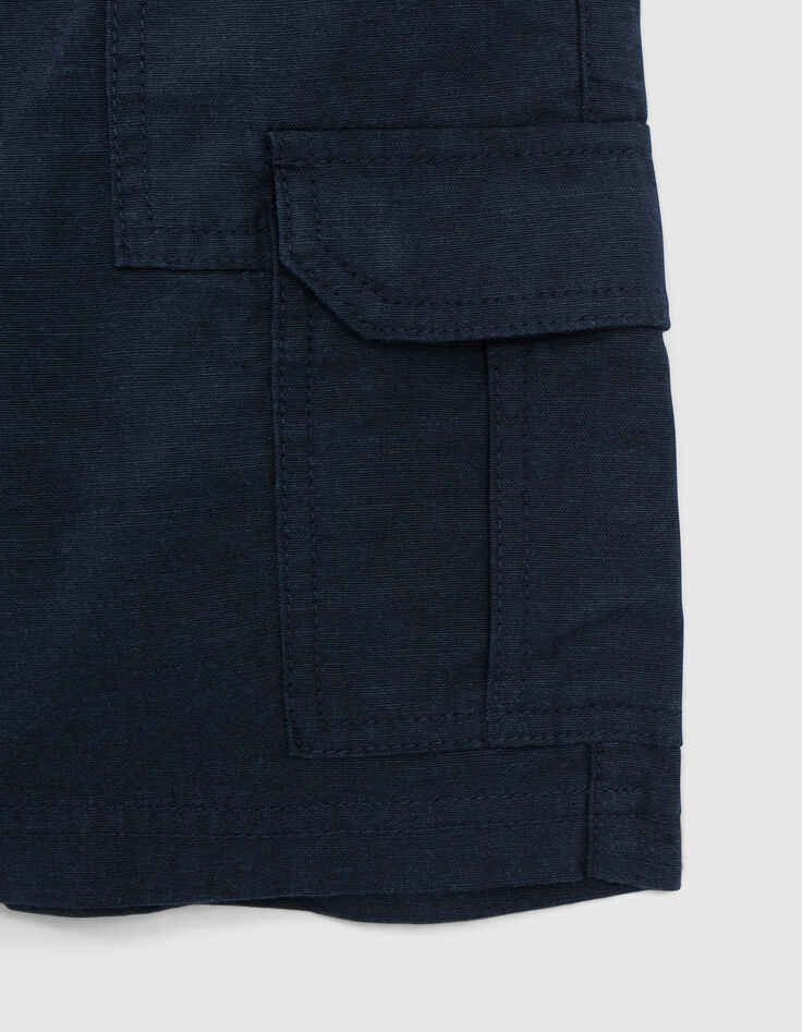 Marineblaue CARGO-Jungenbermudas-4