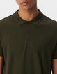 Men&rsquo;s khaki cotton modal polo shirt-4
