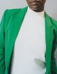 Veste de costume verte polyester recycl&eacute; Femme-9